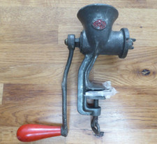 Vintage Spong National 25 Hand Crank Meat Grinder-Table Clamp