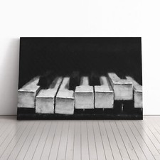 Broken Piano Keys Abstract
