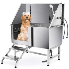 CO-Z 1270MM 50" Dog Grooming Bath Stainless Steel Shower Tub Pet Washing Station