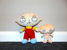 2 Family Guy Stewie Griffin Soft Toys Plush - Whitehouse Leisure & Kellytoy