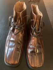 Mens M&S Autograph Leather Ankle Boots made in Italy - Size 8/42 Great condition