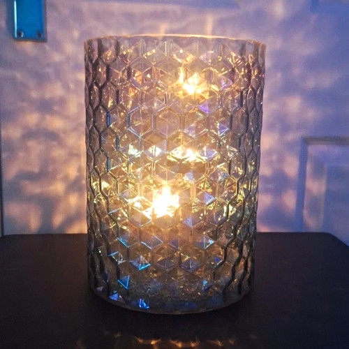 Partylite clear textured glass - clear,