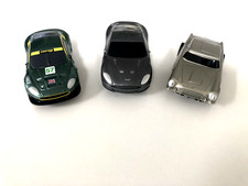 3 Hornby Scalextric Micro 12V Aston Martin Cars DBR9, DB5, DBS