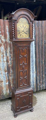 1920s oak longcase - oak,