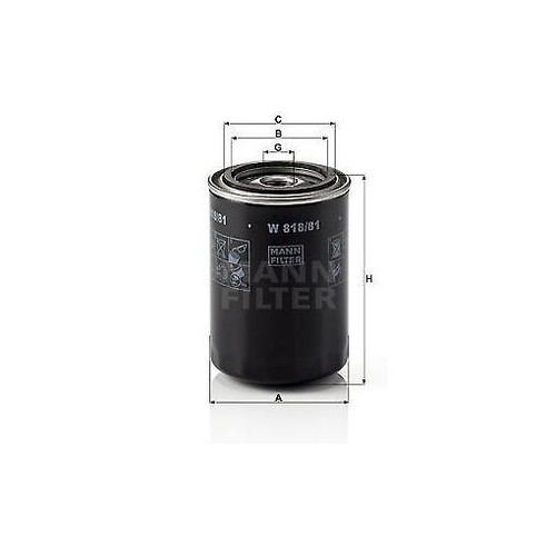 818 mann filter - mann-filter, oil