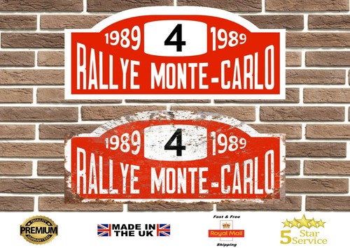 Rally monte carlo plaque - rally,