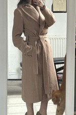 Reiss Camel Wool Coat Cody Size 10