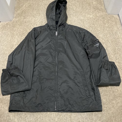 Prada men windbreaker grey - windbreaker,