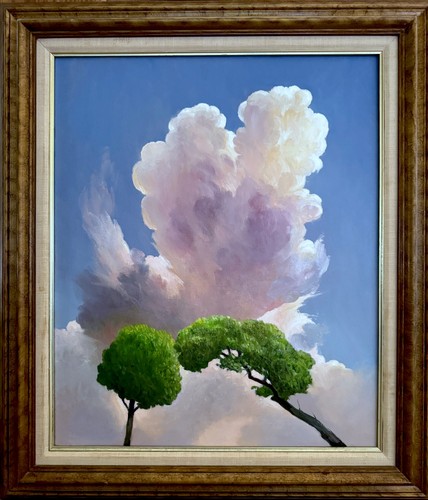 Sky clouds withtrees signed - sky, withtrees,