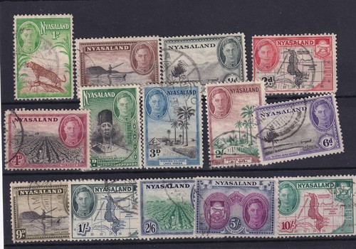 Nyasaland kgvi 1945 set - kgvi,
