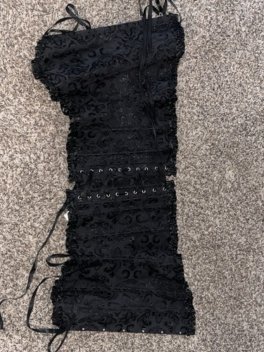 Women black gothic corset - women’s,