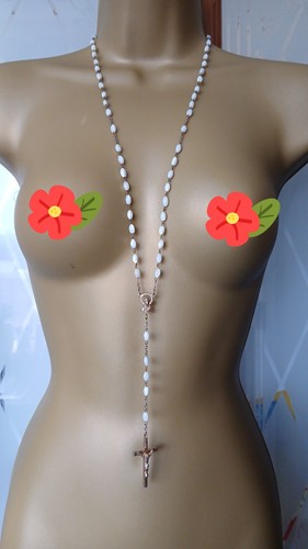Mother pearl rosary beads - of,