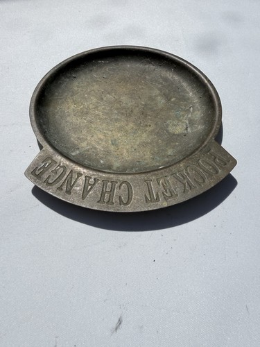 Vintage brass pocket change - brass,