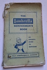 LAMBRETTA SERVICEMANS BOOK / MANUAL 1959 SERIES ONE , LI , TV , LD 1ST EDITION