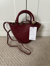 Mango Mini Dark Red Structured