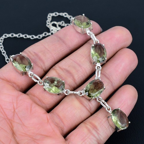Green amethyst 925 sterling - amethyst,