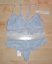 BNWT Primark womens SECRET POSSESSIONS wire free bralette and knicker set 