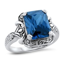 CEYLON BLUE SAPPH CZ 925
