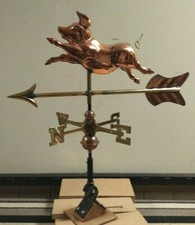  LEAPING PIG weathervane, 21"