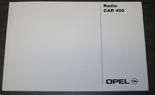 Handleiding Opel CAR 400 Radio