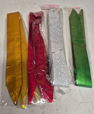 Pull Bows,Christmas Pull Bows Glitter Bows Red Green Gold and Silver Gift Bow 