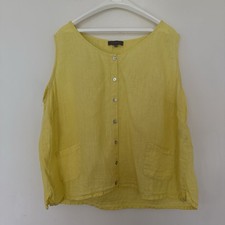 Sahara Pure Linen Vest Blouse