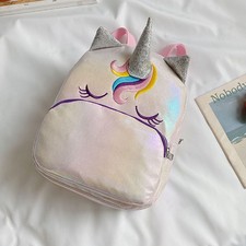 2pcs unicorn schoolbag - unicorn, pu