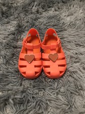 River Island Heart Neon Orange Sandals/jelly Shoes