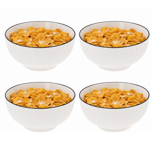 White bowls cereal soup salad - white,