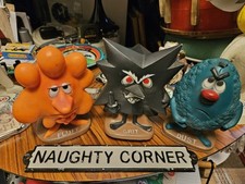 VTG HOOVER GRIT FLUFF DUST VACUUM CLEANER ADVERTISING FIGURES  SQUEEKY TOYS ??