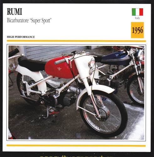 1956 moto rumi bicarburatore - rumi,