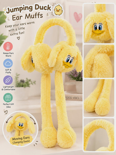Yellow duck faux - duck, fur