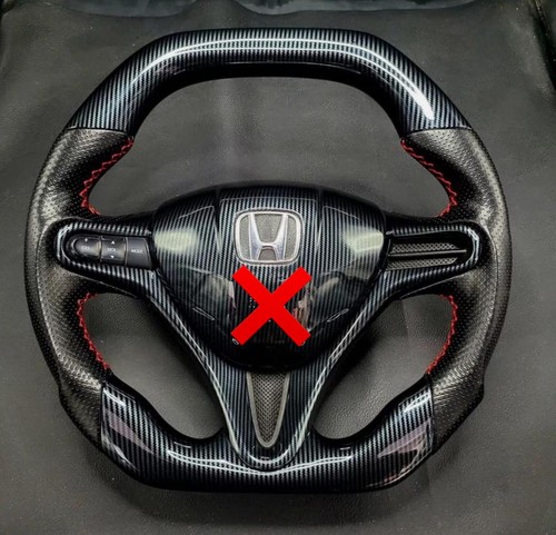 Carbon fiber steering wheel - carbon,