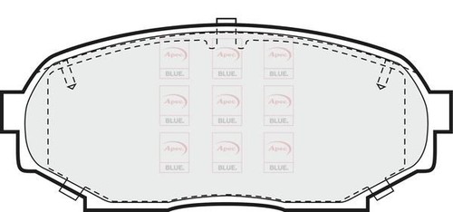 Front axle brake pads set - axle,
