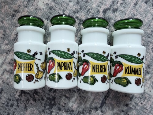 1970s german milk - glass, spice