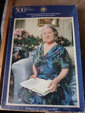 500 PIECE ARROW JIGSAW - TO COMMEMORATE THE 80TH BIRTHDAY OF THE QUEEN MOTHER