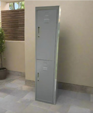 Tall Industrial Cabinet Vintage Narrow Locker Metal Storage Cupboard Retro Door 