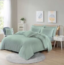 Plain Dyed Duvet Quilt Cover Polycotton with Pillowcase Bedding Set in All Sizes