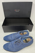 Paul Smith Miller Royale Blue Dip Dye Wash Suede Shoes EU 36 UK 3.5 Made Italy