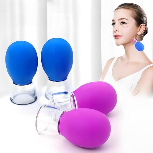 4pcs silicone facial cupping - silicone,