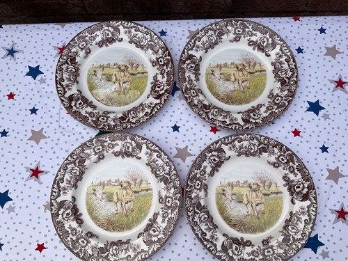 Spode woodland dinner plates - dinner,