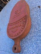 T Bradford & Co London Manchester AD 1857 cast iron mangle cover 16x7.1/2"