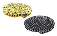 8mm T8F Gold, Steel DRIVE CHAIN Any Links Split Pocket,Dirt Bike Free Split Link