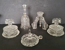 Art Deco Style 5 Piece Glass Dressing Table Set