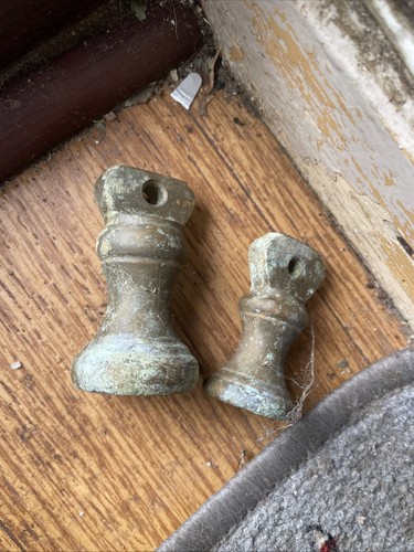 Vintage brass bell weights - ,
