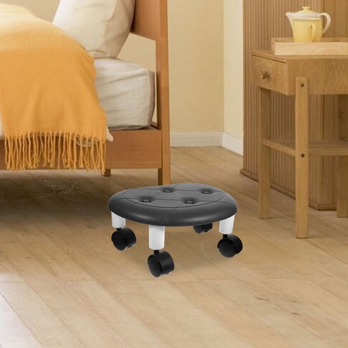 Small low stool with rolling - stool,