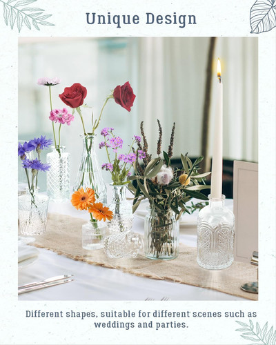 Glass bud vase - bud,