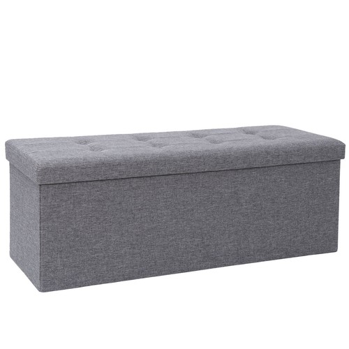 Storage bench folding footrest - storage,