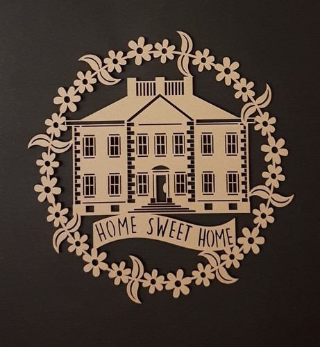 Mdf home sweet sign - home,