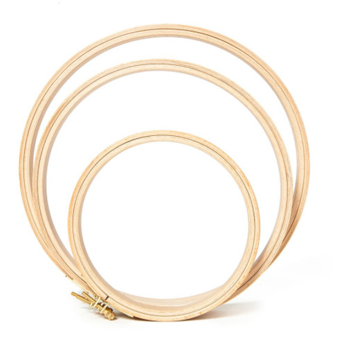 Wooden embroidery hoops cross - wooden,
